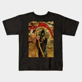 Grim Reaper. Gothic Mysteries Design. Kids T-Shirt